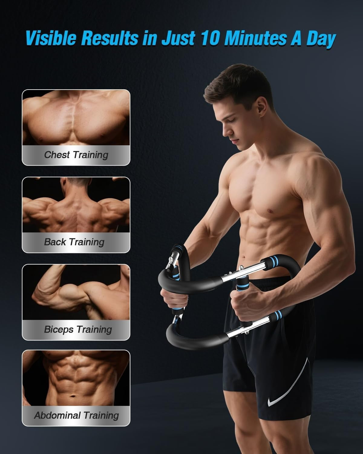 Saker Twister Arm Trainer, Powertwist Arm Trainer, Adjustable Forearm Strengthen